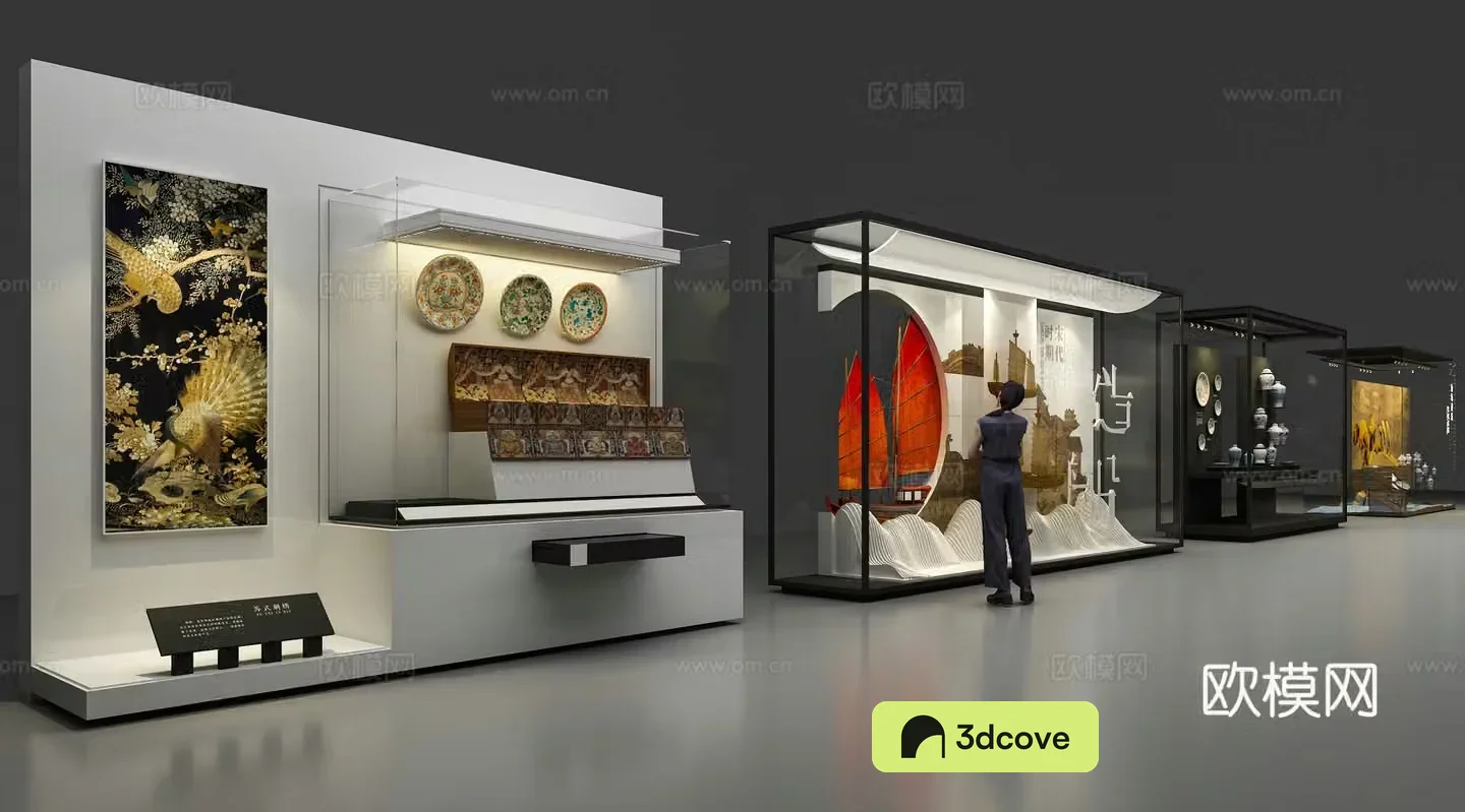 Museum display cabinet display