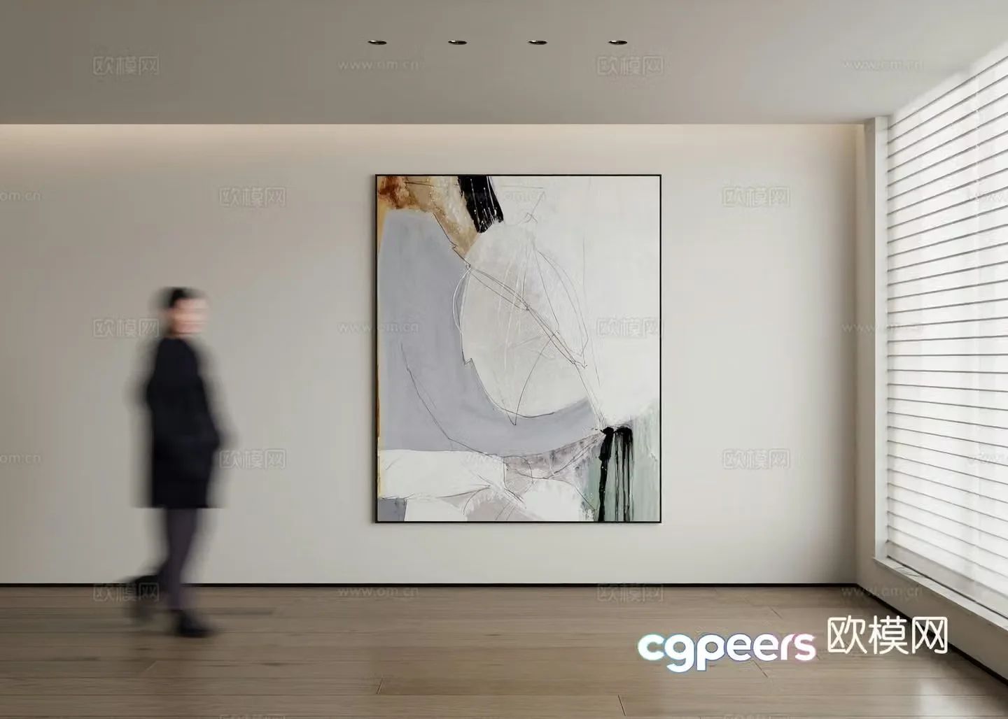 Modern decorative painting 3d model