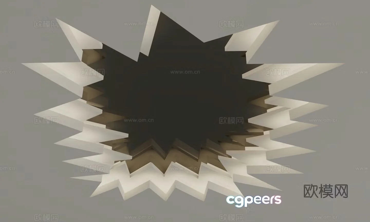 Modern ceiling 3d model