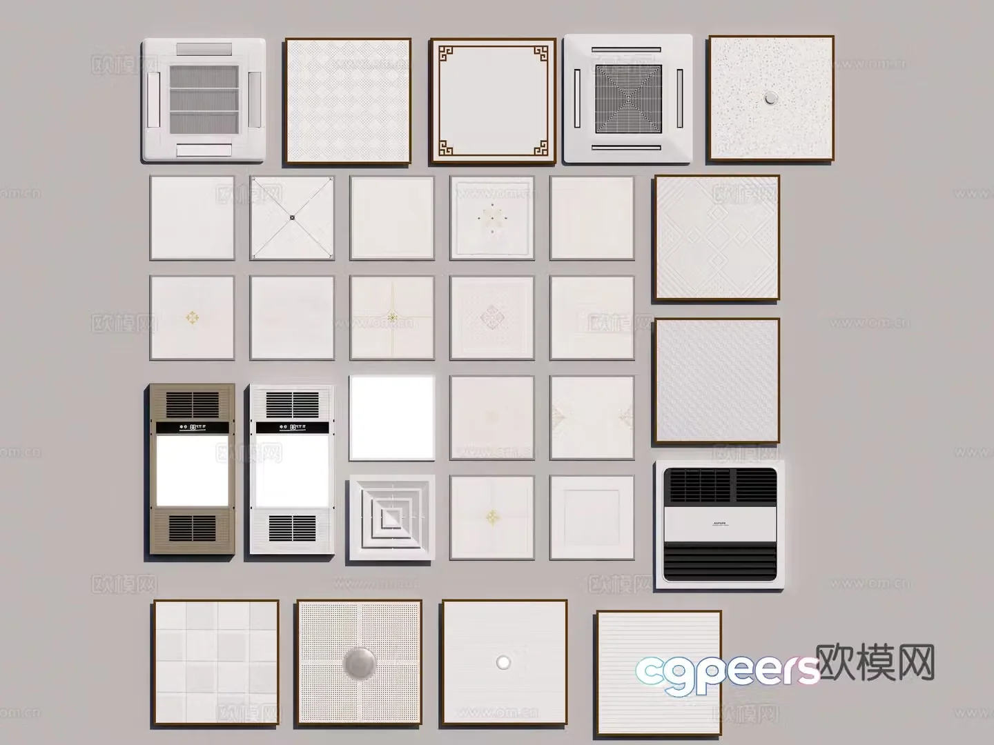 Modern ceiling air outlet 3D model
