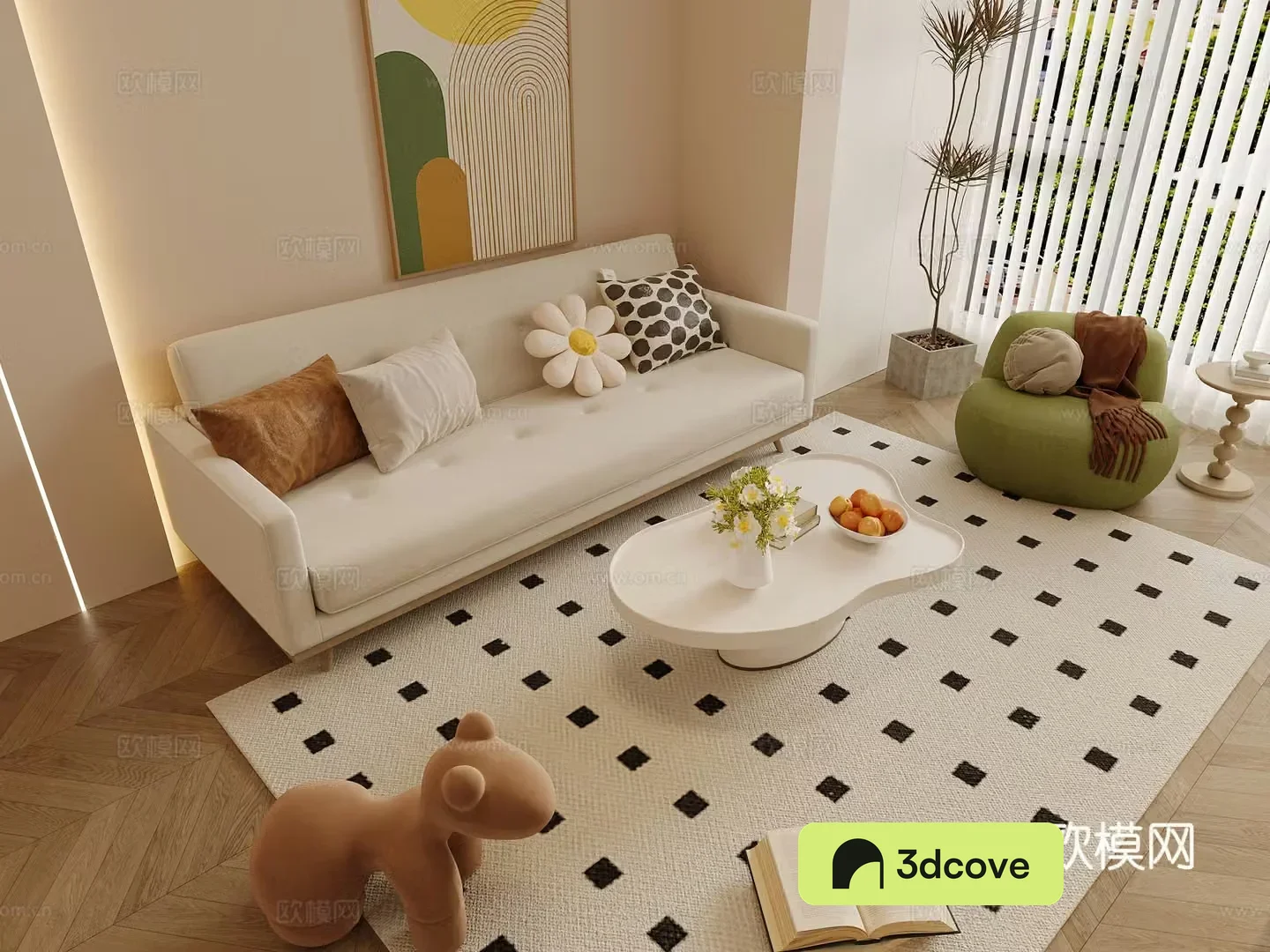 Cream style sofa modular sofa