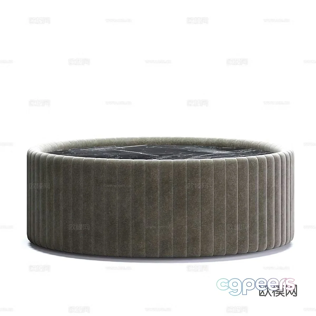 Round coffee table marble coffee table 3d model
