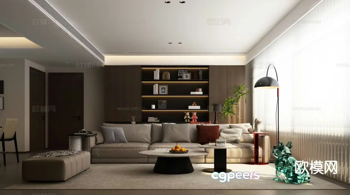 Italian living room 3d model