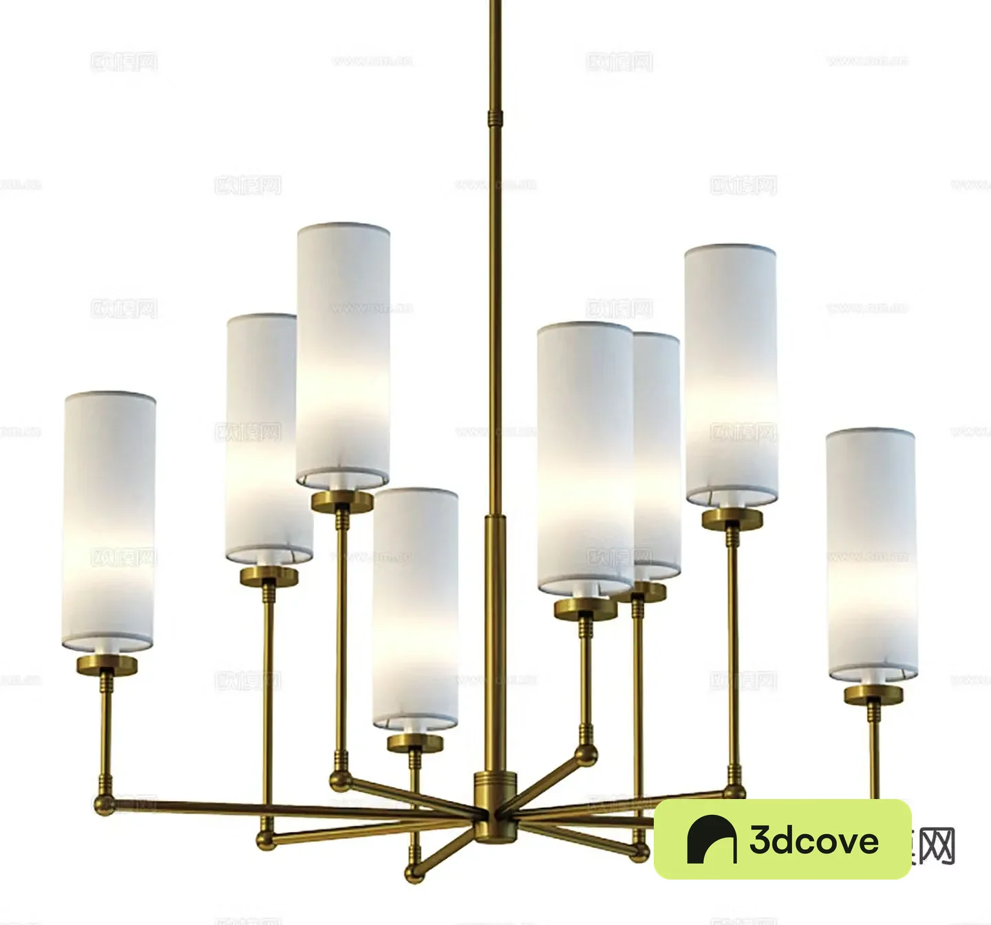 Light luxury chandelier multi-head chandelier