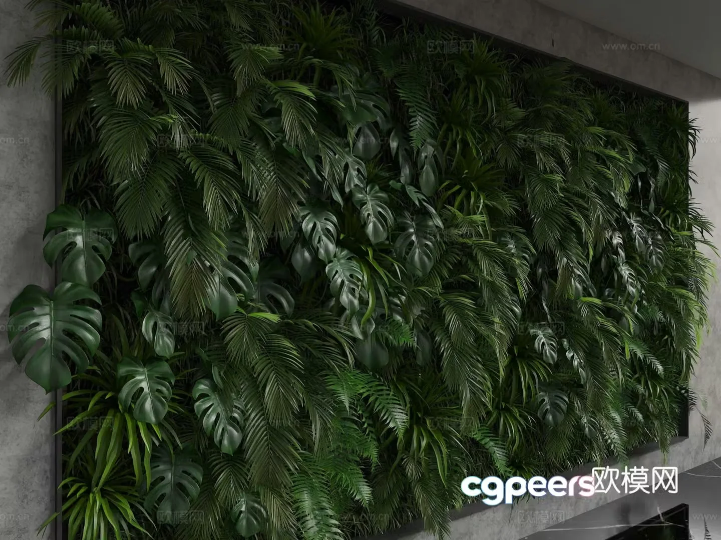 Modern background wall 3d model