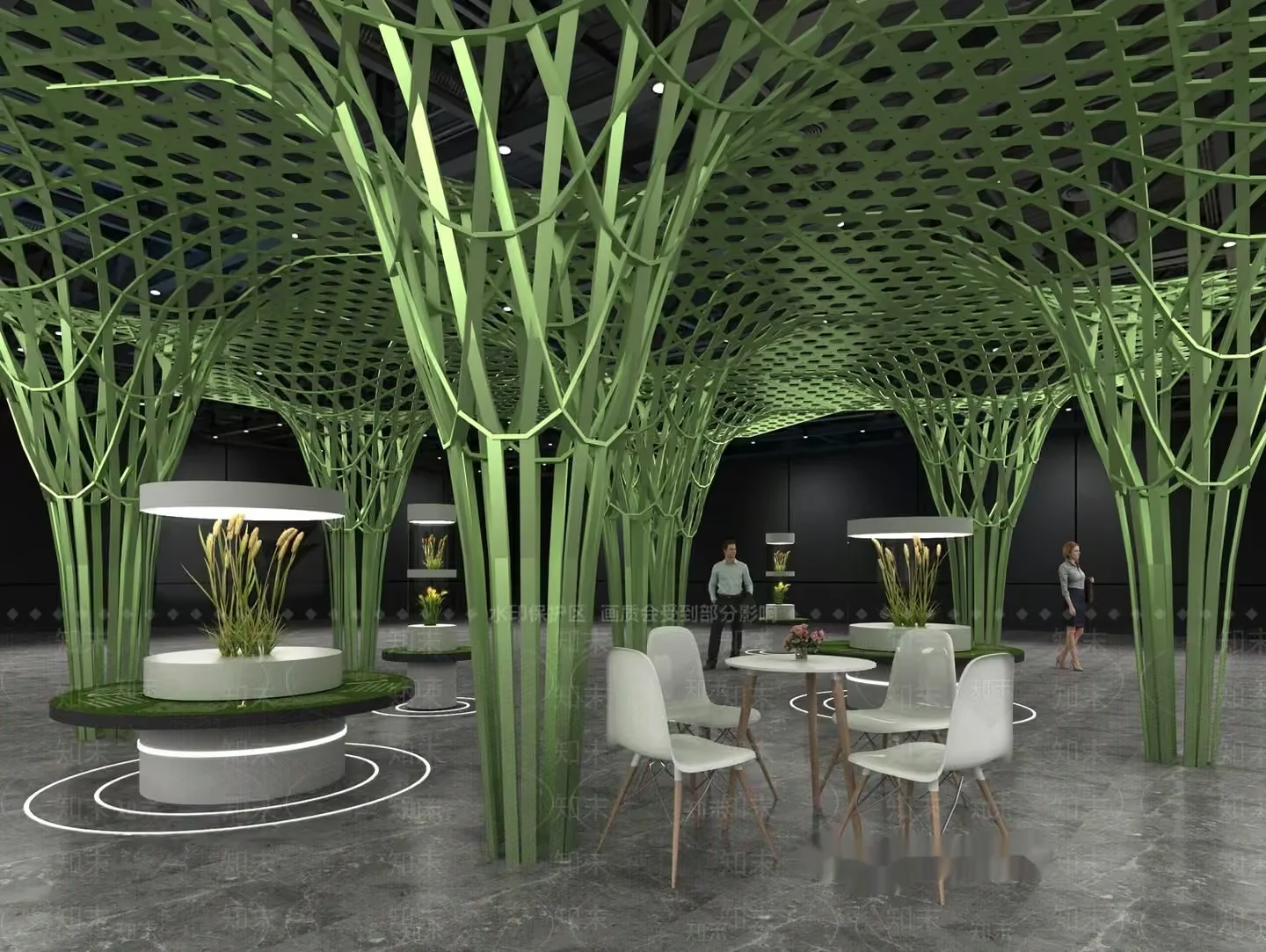 Modern Tree-Like Structure 3D Model – 7863 – VRAY Render