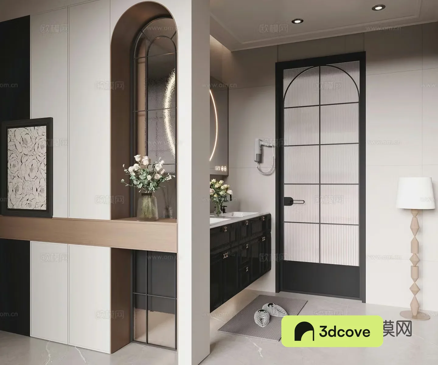 French bathroom dry area