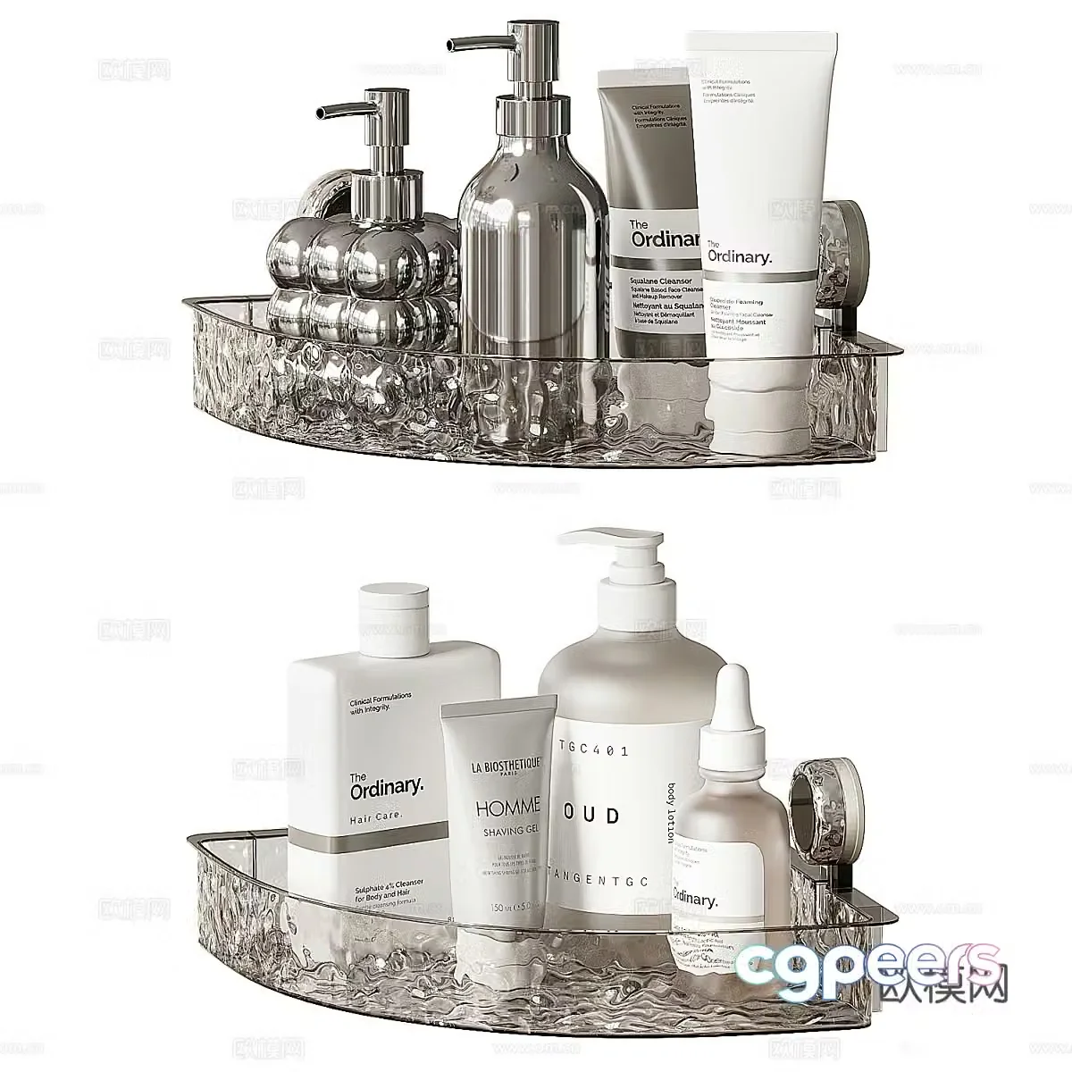 Bathroom corner shelf 3D model