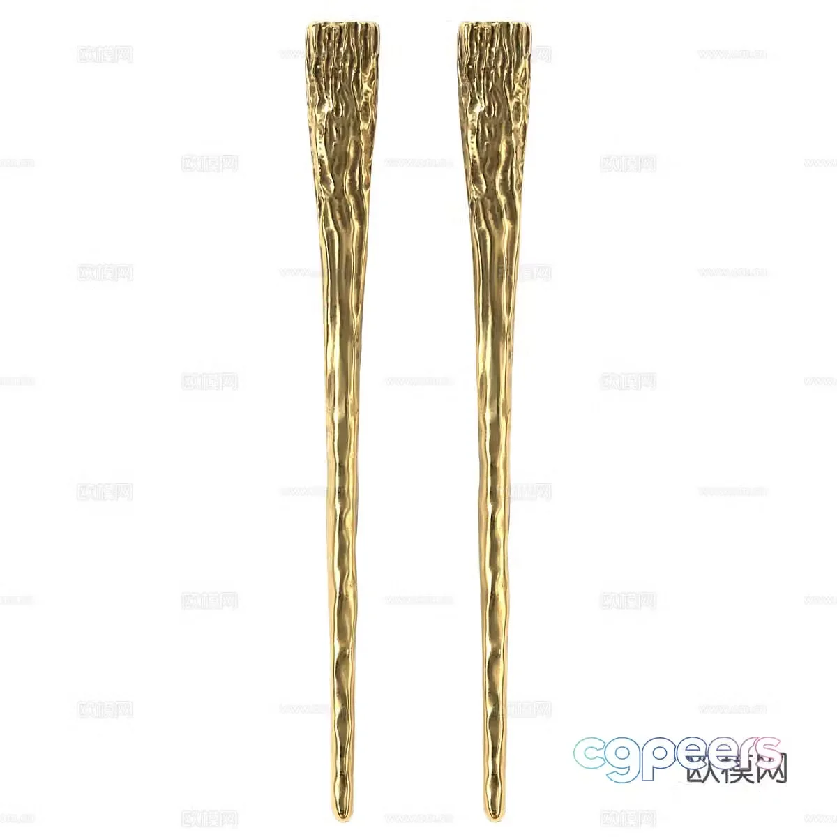 Metal handle Light luxury handle Golden metal handle Creative door handle 3D model