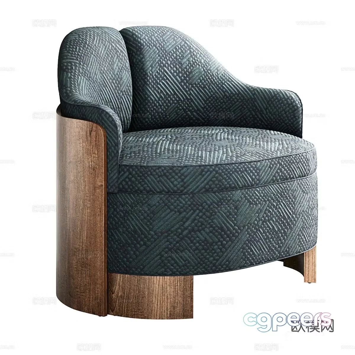 New Chinese single sofa 3D model