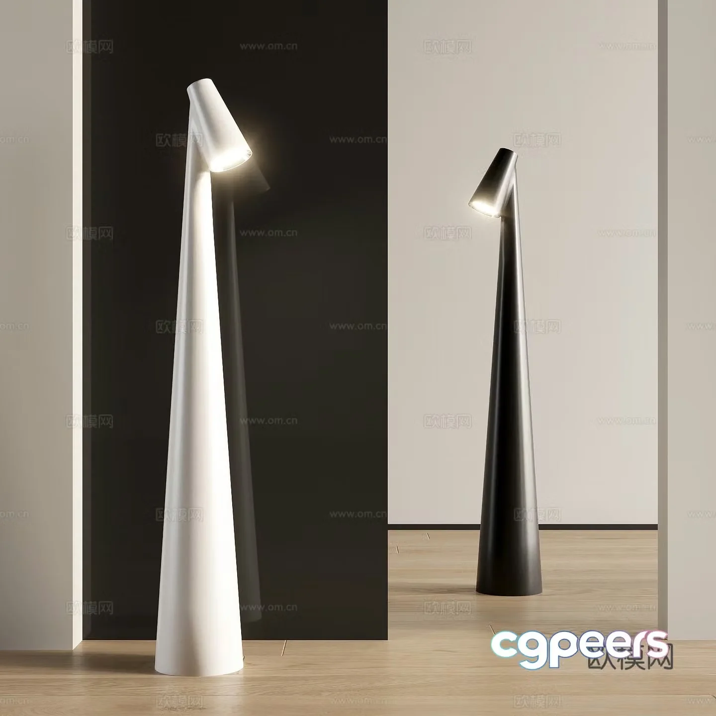 Modern floor lamp 3d model