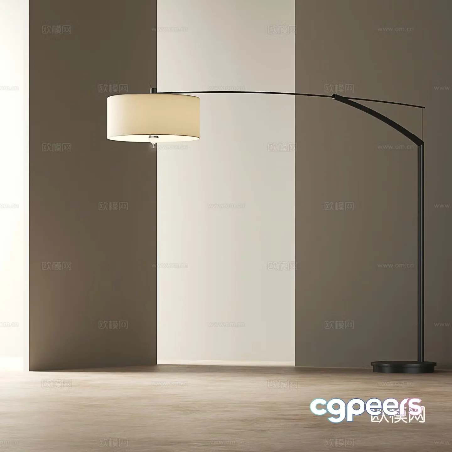 Wasabi wind floor lamp Fishing floor lamp Modern floor lamp 3D model