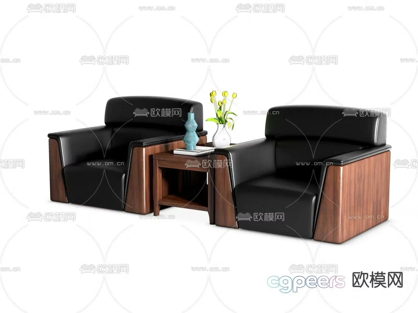 Office sofa VIP sofa reception sofa 3d model
