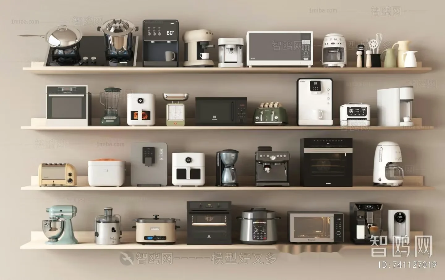Kitchen Appliances 3D Model – 12213 – VRAY Render