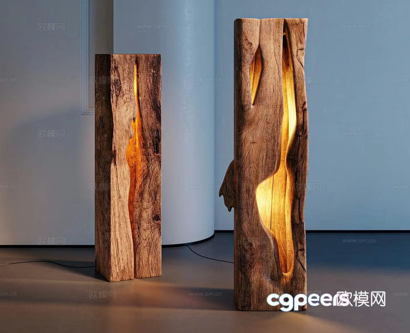 Wasabi wind floor lamp 3d model