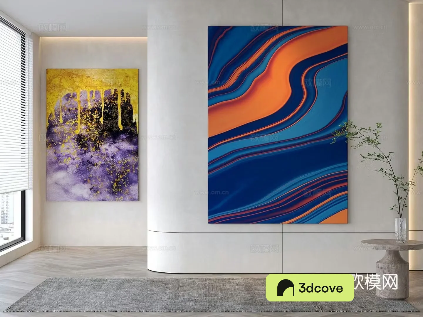 Modern decorative painting Texture painting Abstract painting