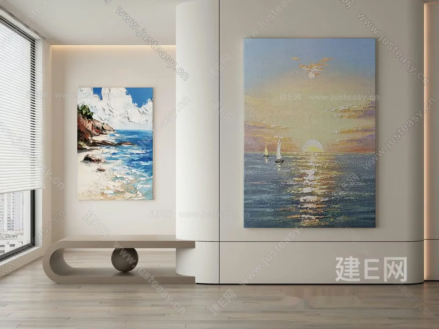 Modern Abstract Art 3D Model – 15447 – VRAY Render