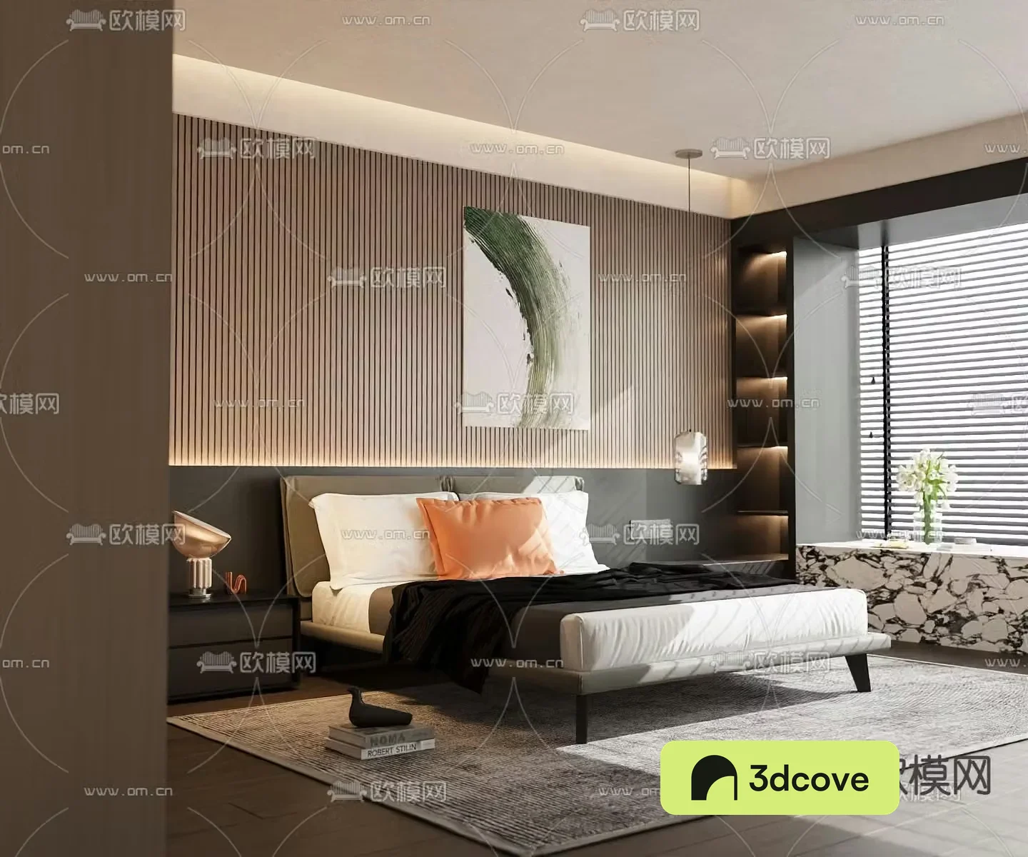 Modern double bed