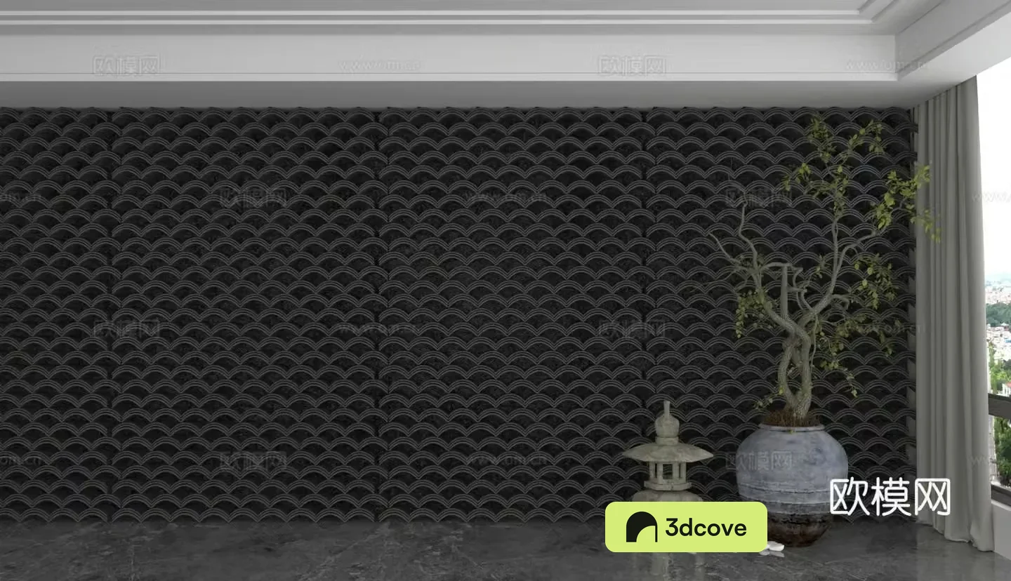 Modern background wall