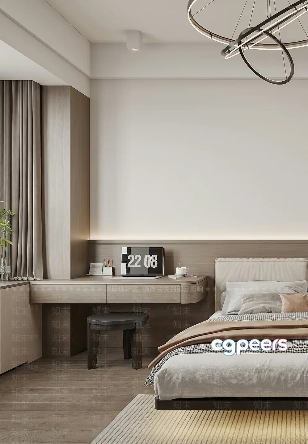 Cozy Bedroom 3D Model – 7866 – VRAY Render