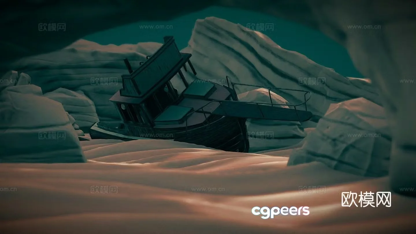 Undersea scene 3d model