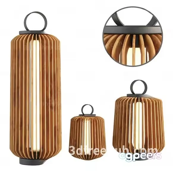 Brown Lamp 3D Model – 20229 – VRAY Render