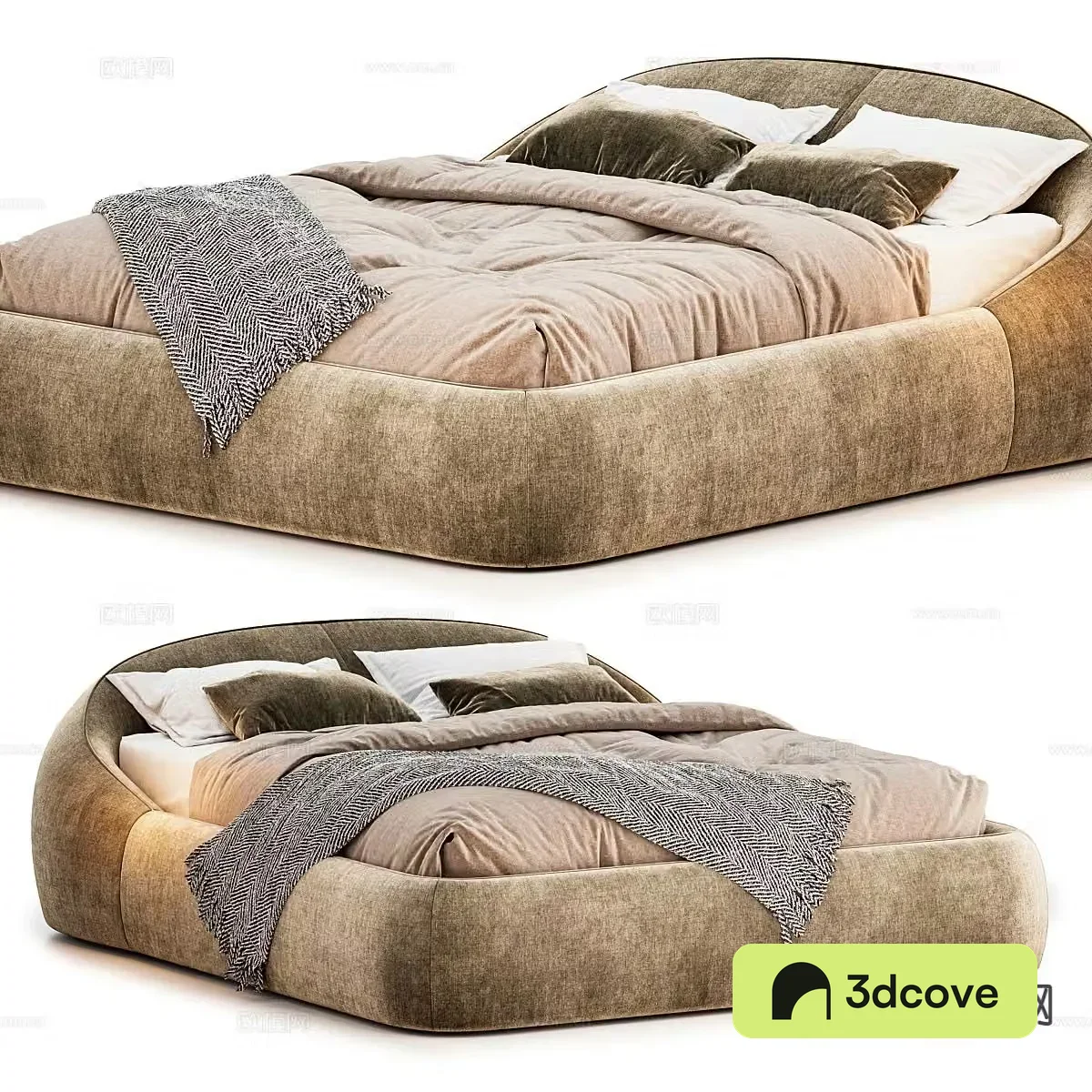 Modern double bed