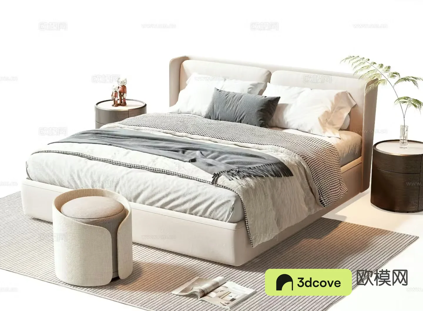 Modern double bed