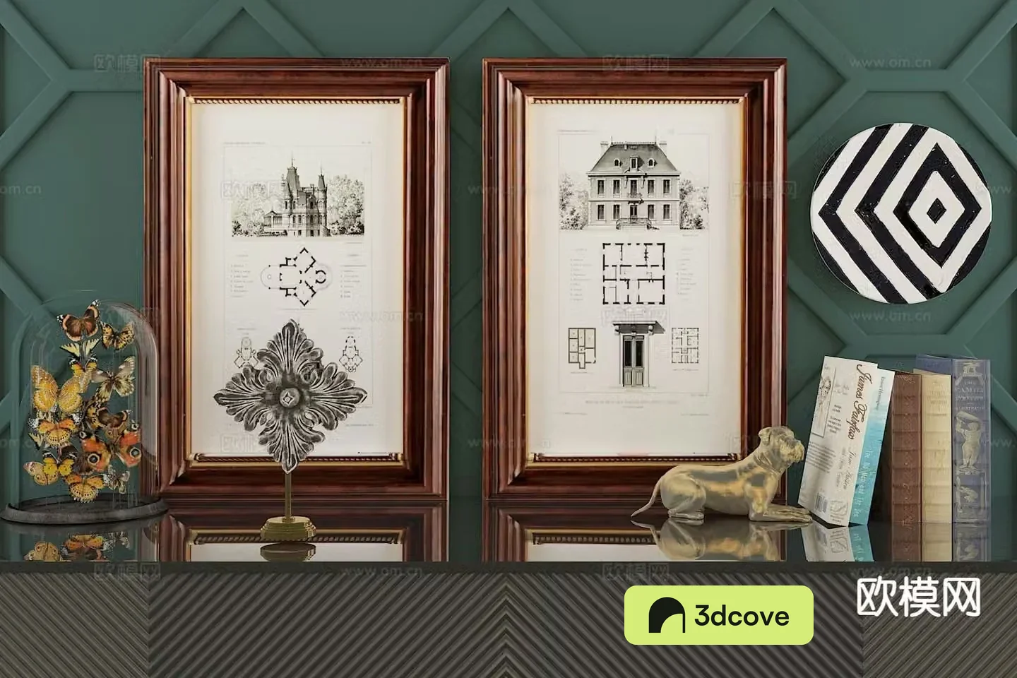 European decorative painting architectural painting hanging painting