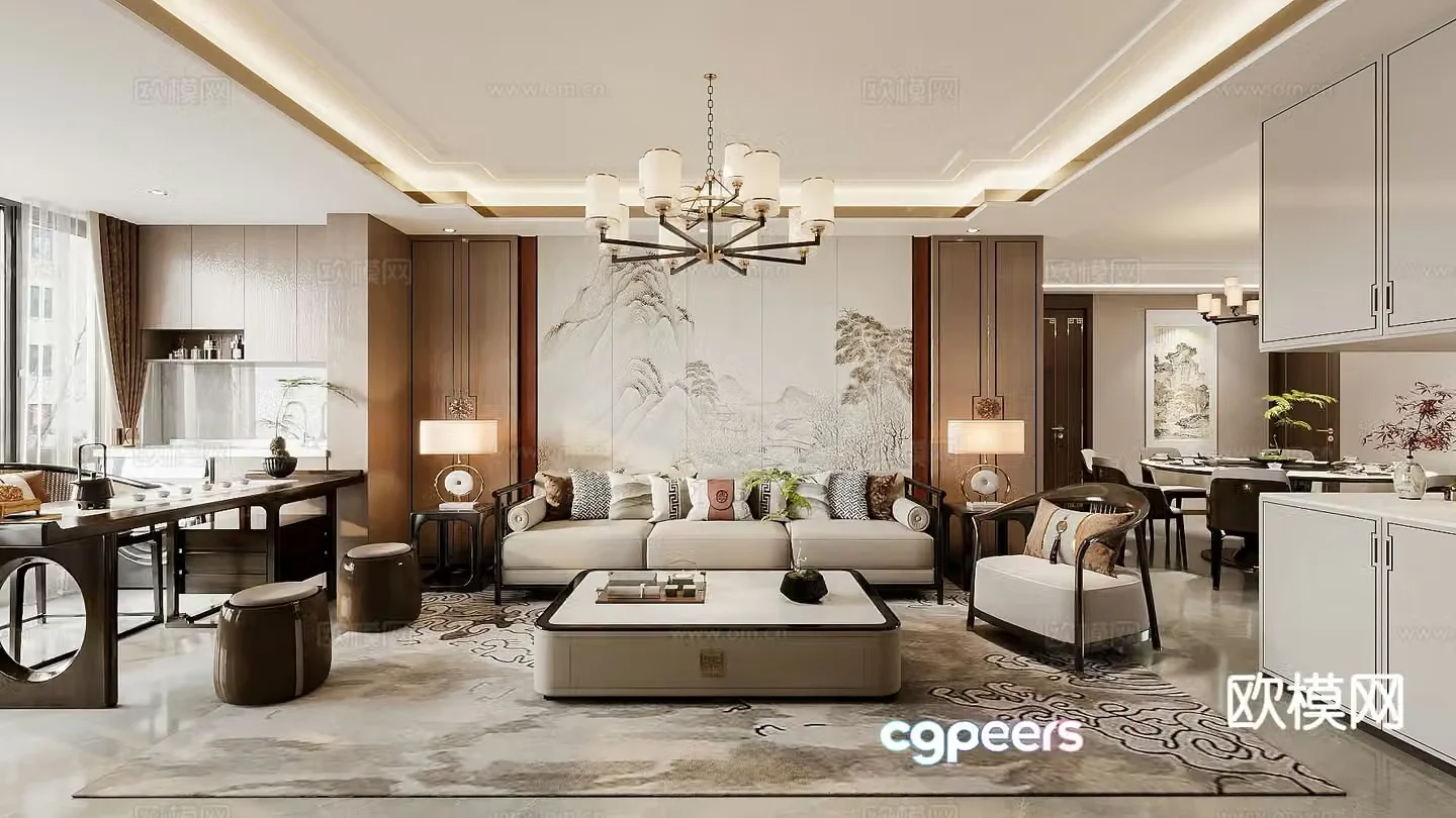 New Chinese restaurant 3D model