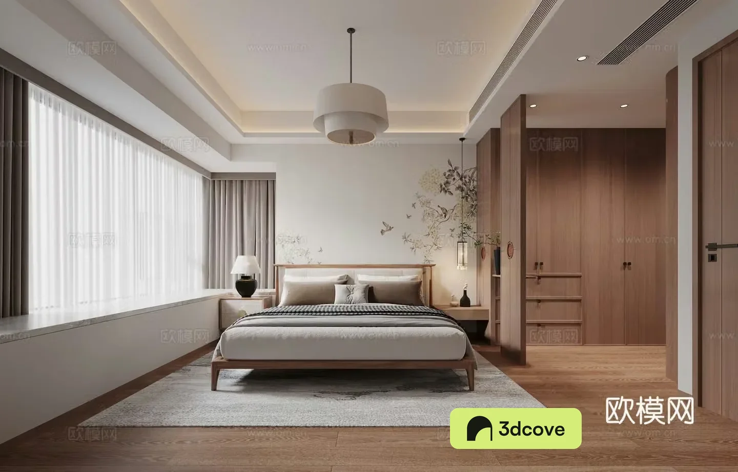 New Chinese bedroom