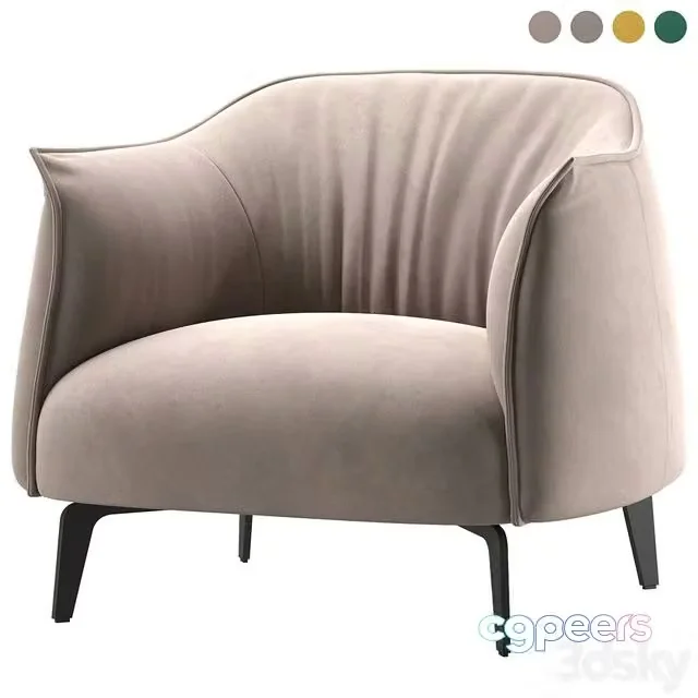 3ds Max Free – Armchair Vivo from SK Design in four colors