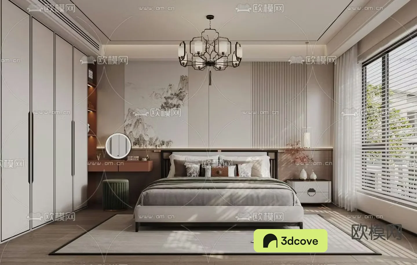 New Chinese style bedroom master room