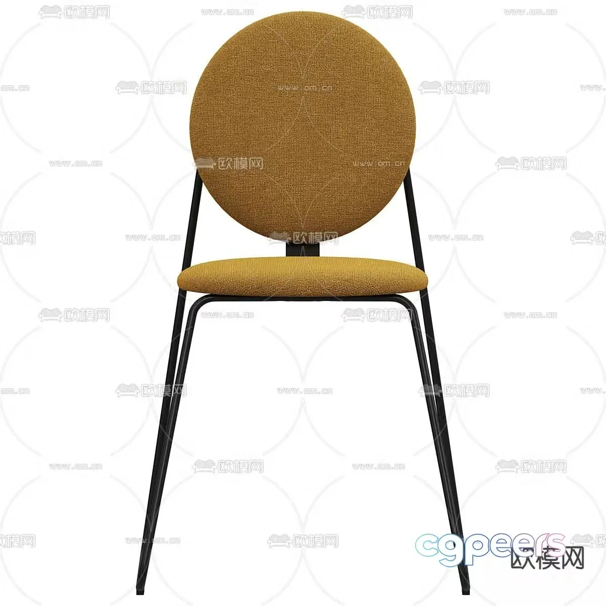 Modern chair dining chair 3d model