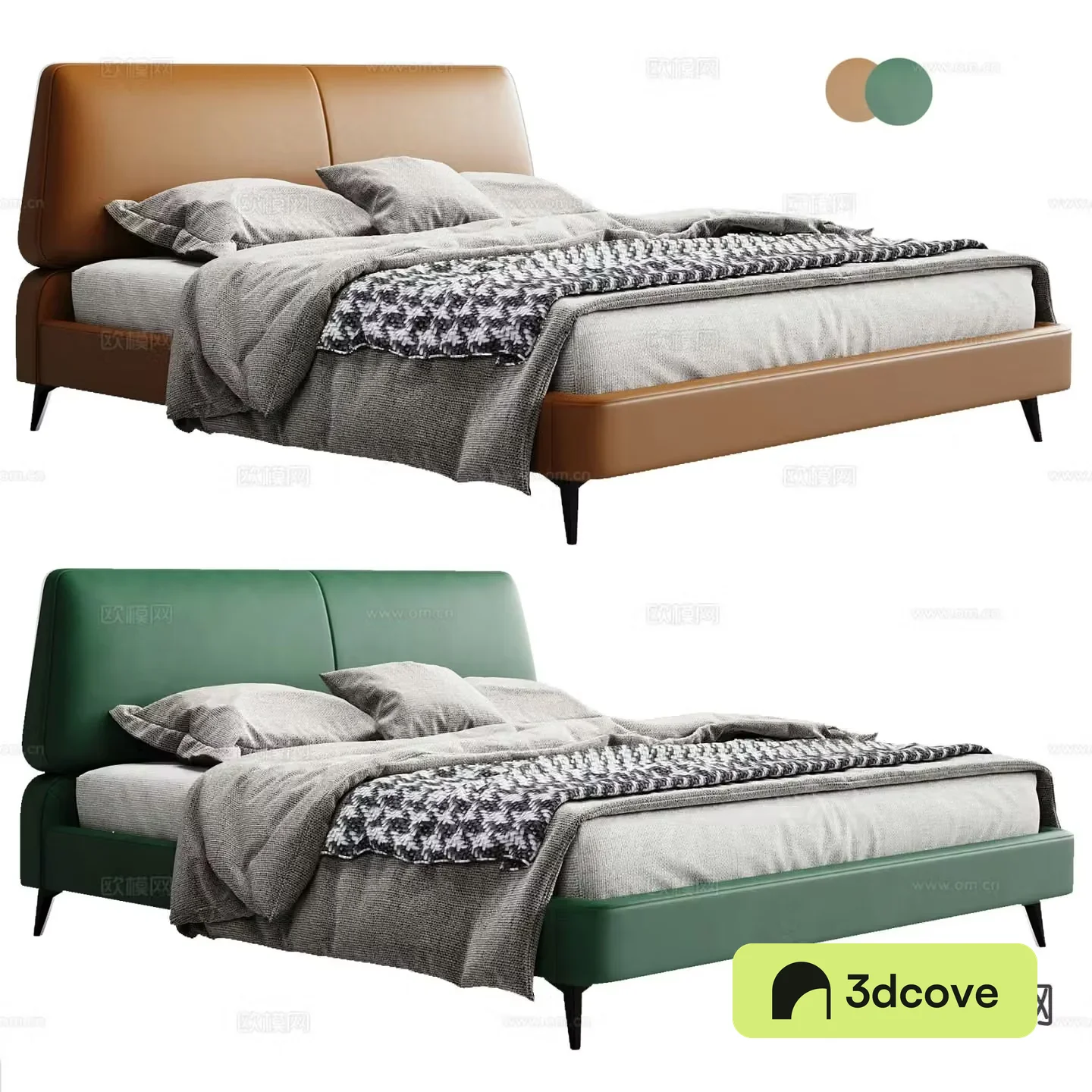 Modern double bed