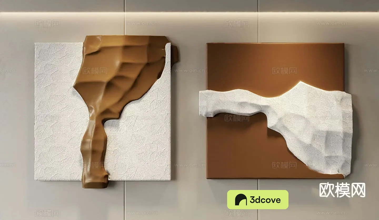 Wabi-sabi three-dimensional painting relief painting decorative painting