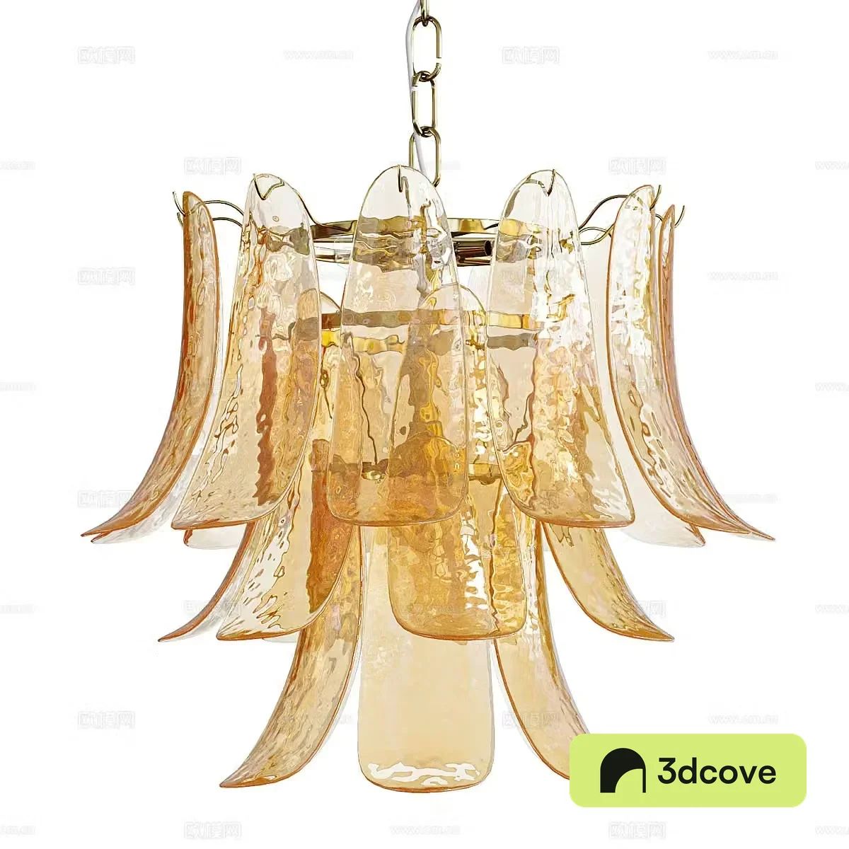 New Chinese style light luxury Murano glass chandelier