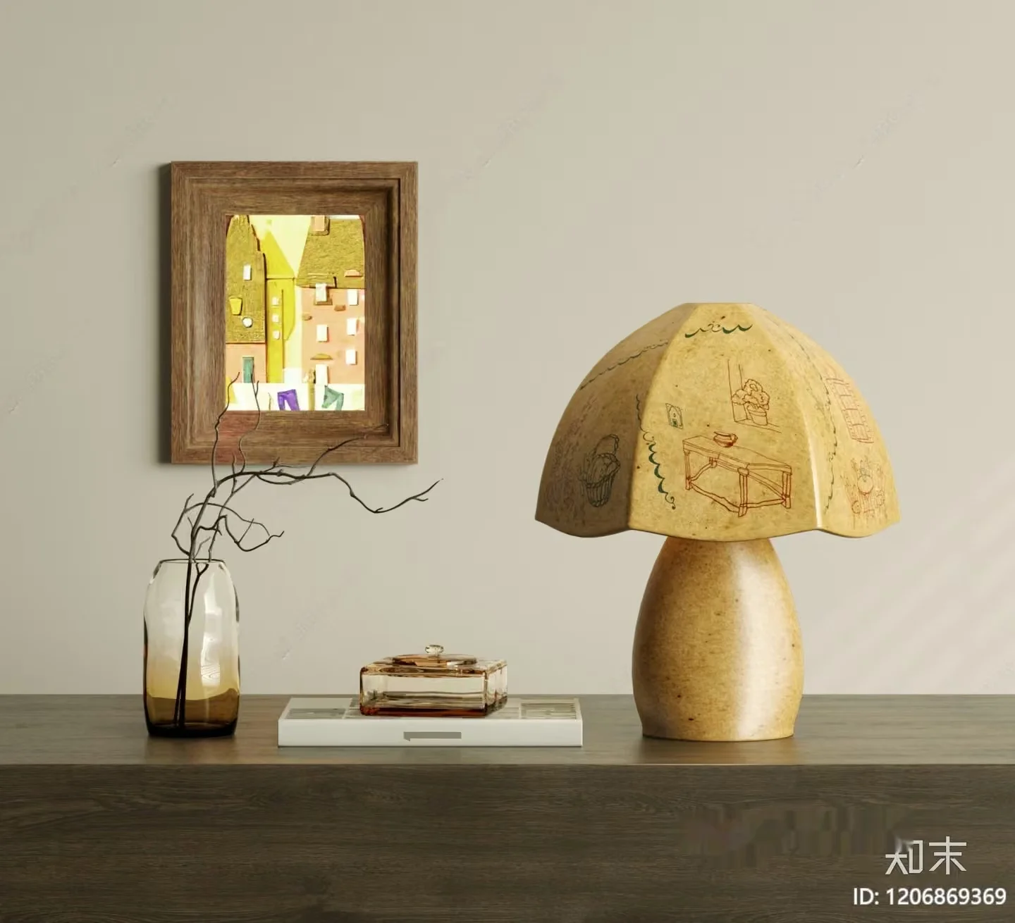 Cozy Home Decor 3D Model – 4208 – CORONA Render
