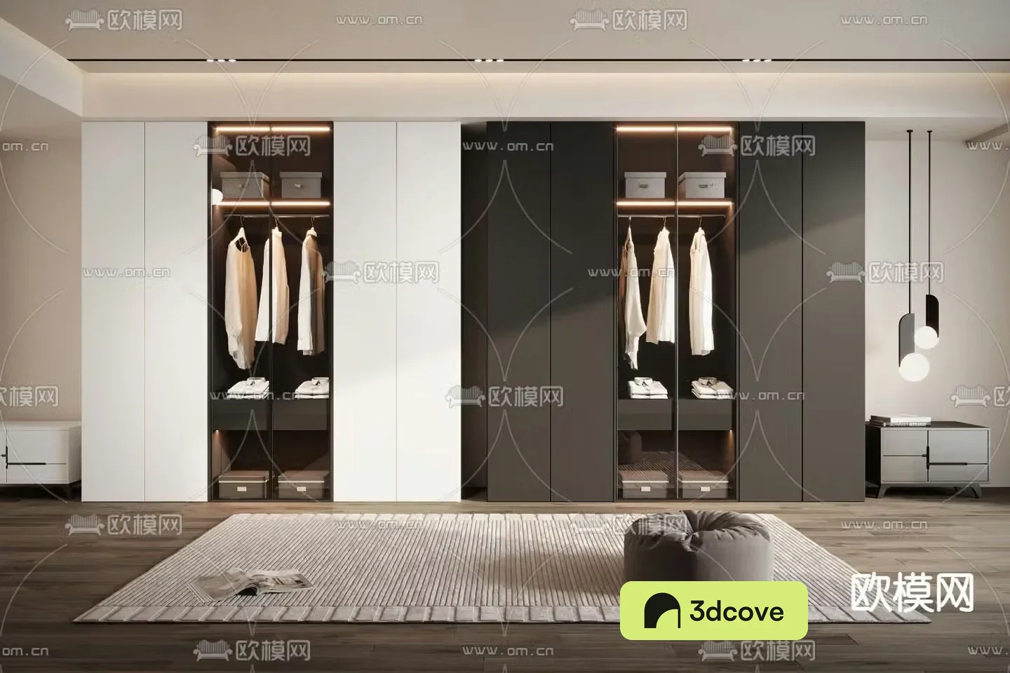 Modern cloakroom
