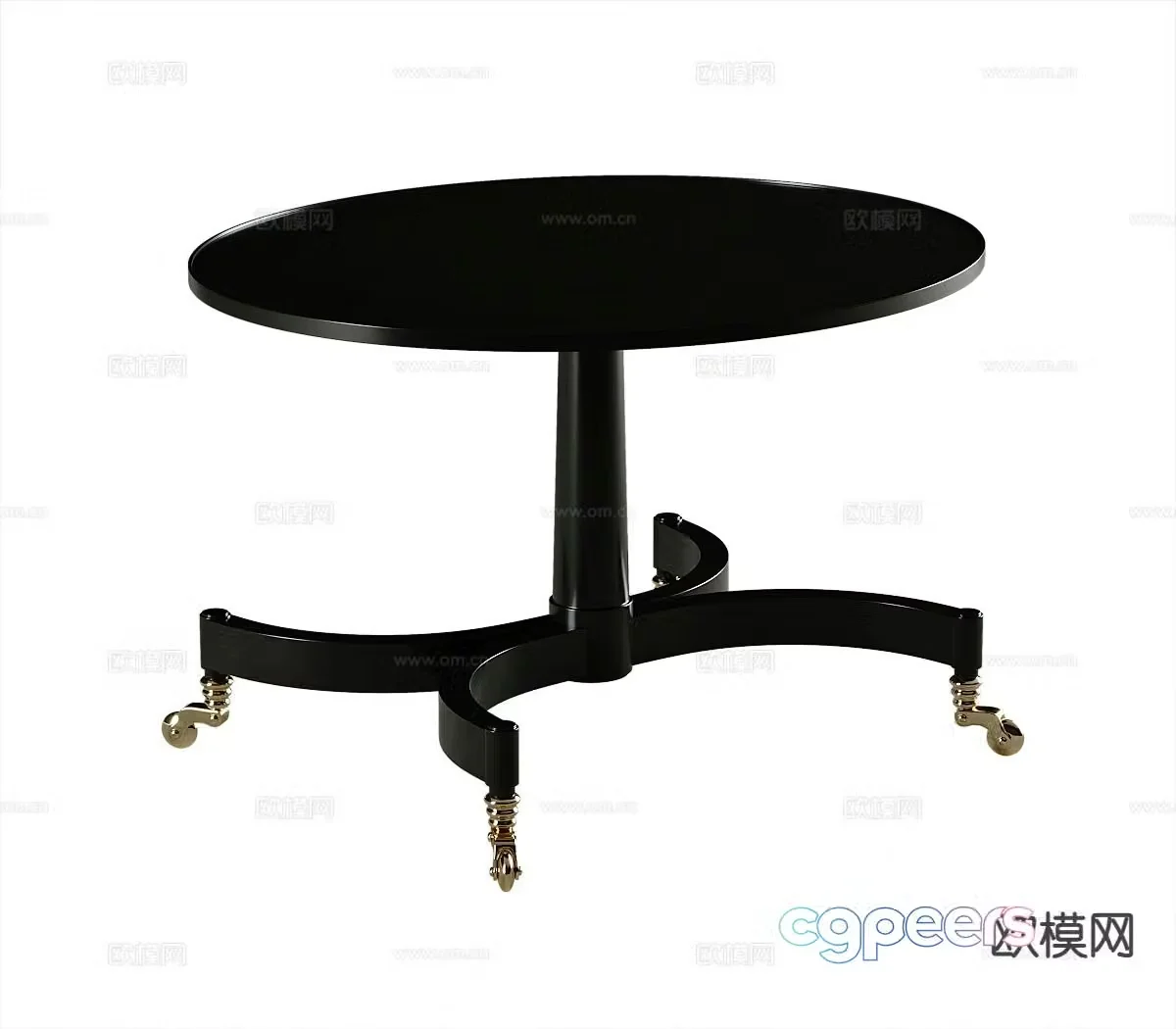 Modern side table mobile corner table 3d model