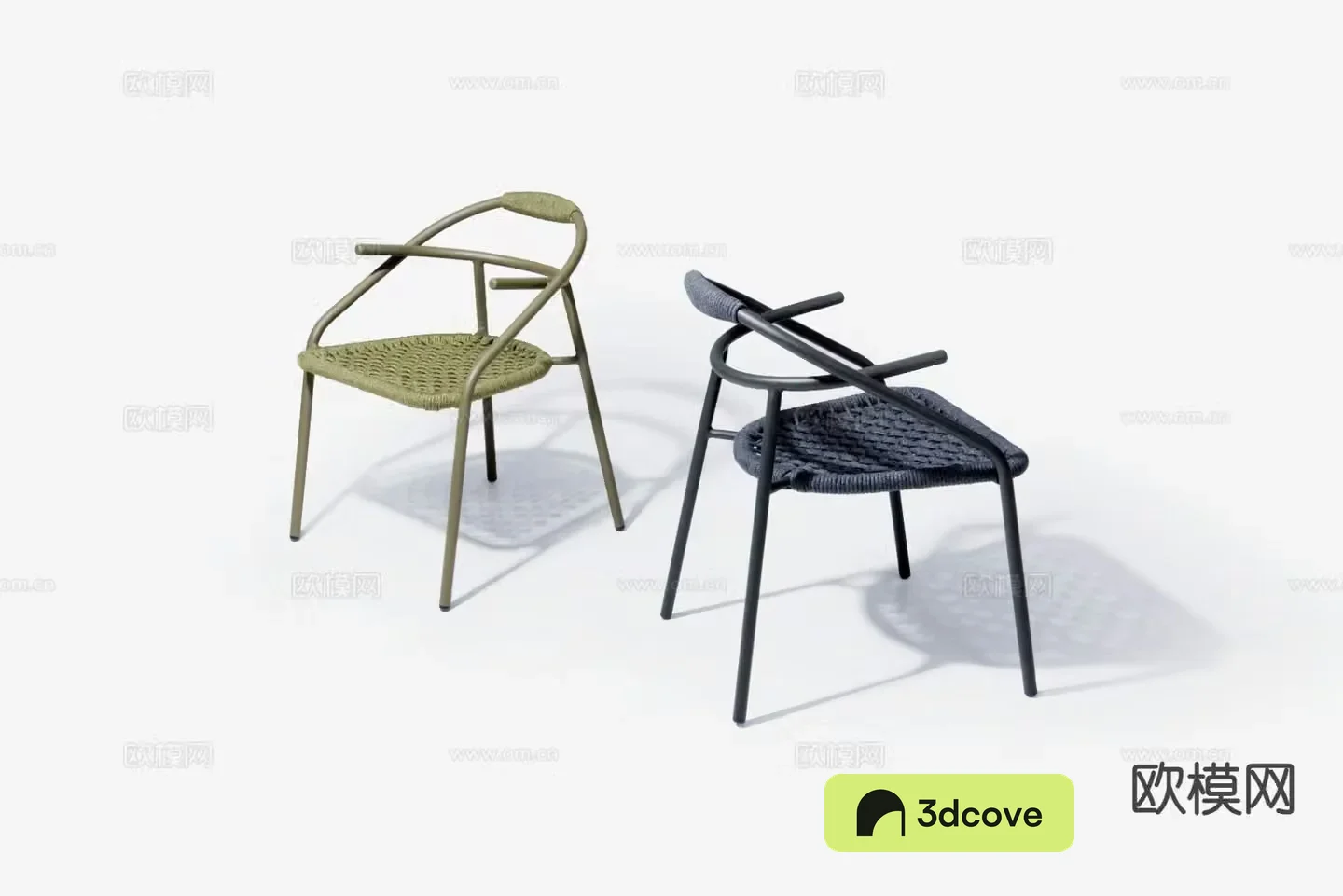 Modern outdoor chair patio chair rope leisure chair
