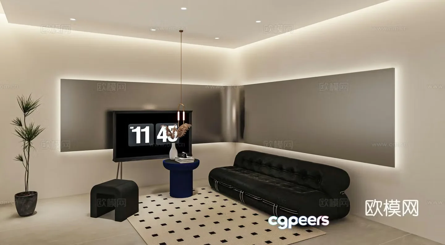 Modern sofa 3d model