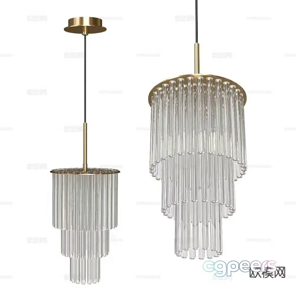 Stilfort crystal chandelier 3d model