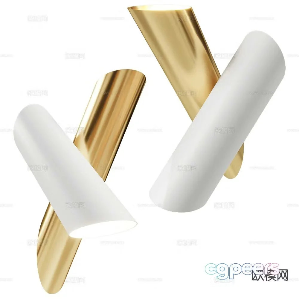 Nemo light luxury wall lamp 3d model