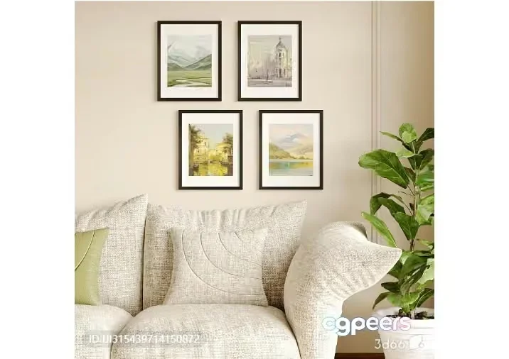 Cozy Living Room 3D Model – 3996 – VRAY Render