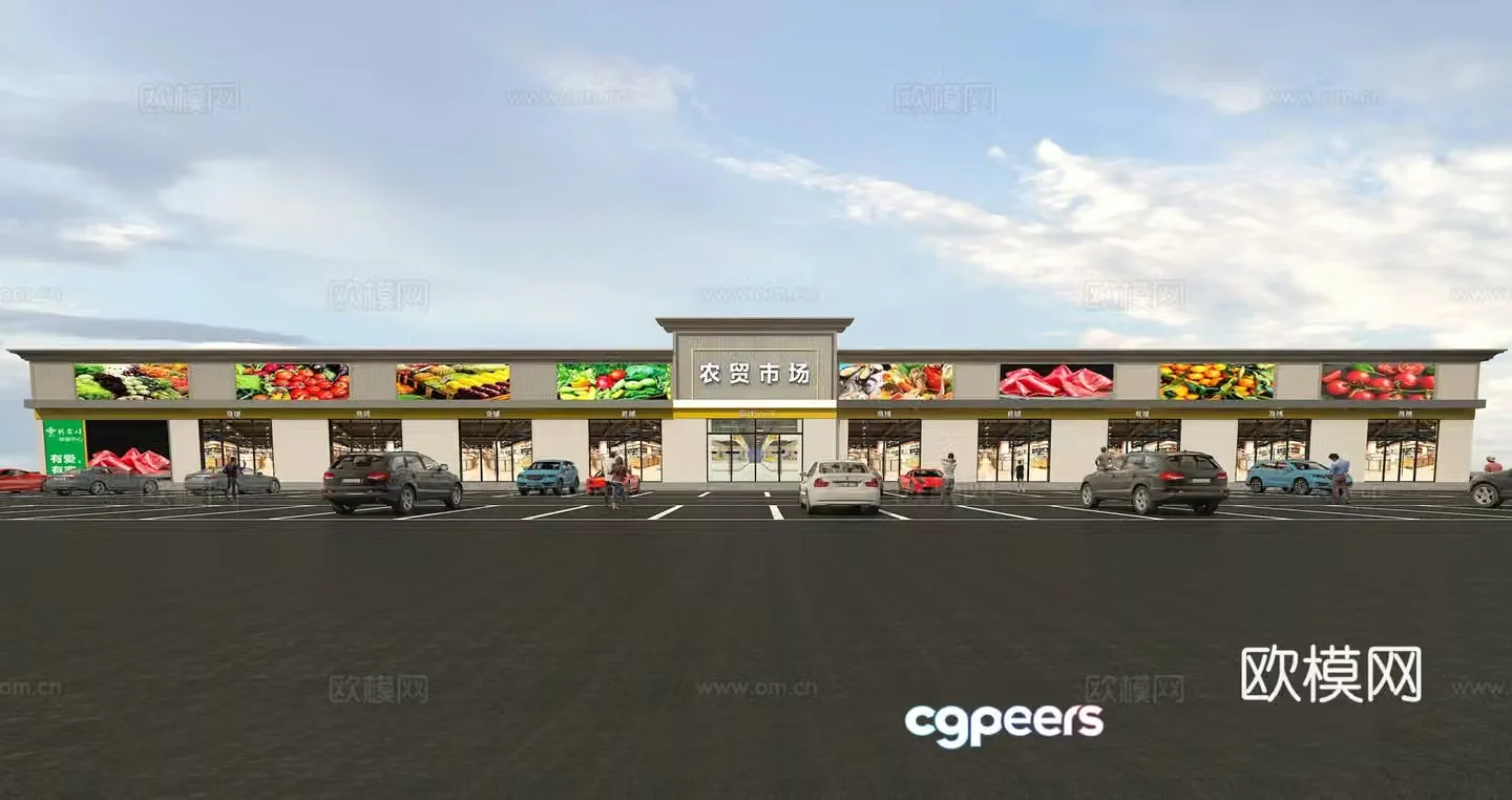 Farmers Market 3D Model