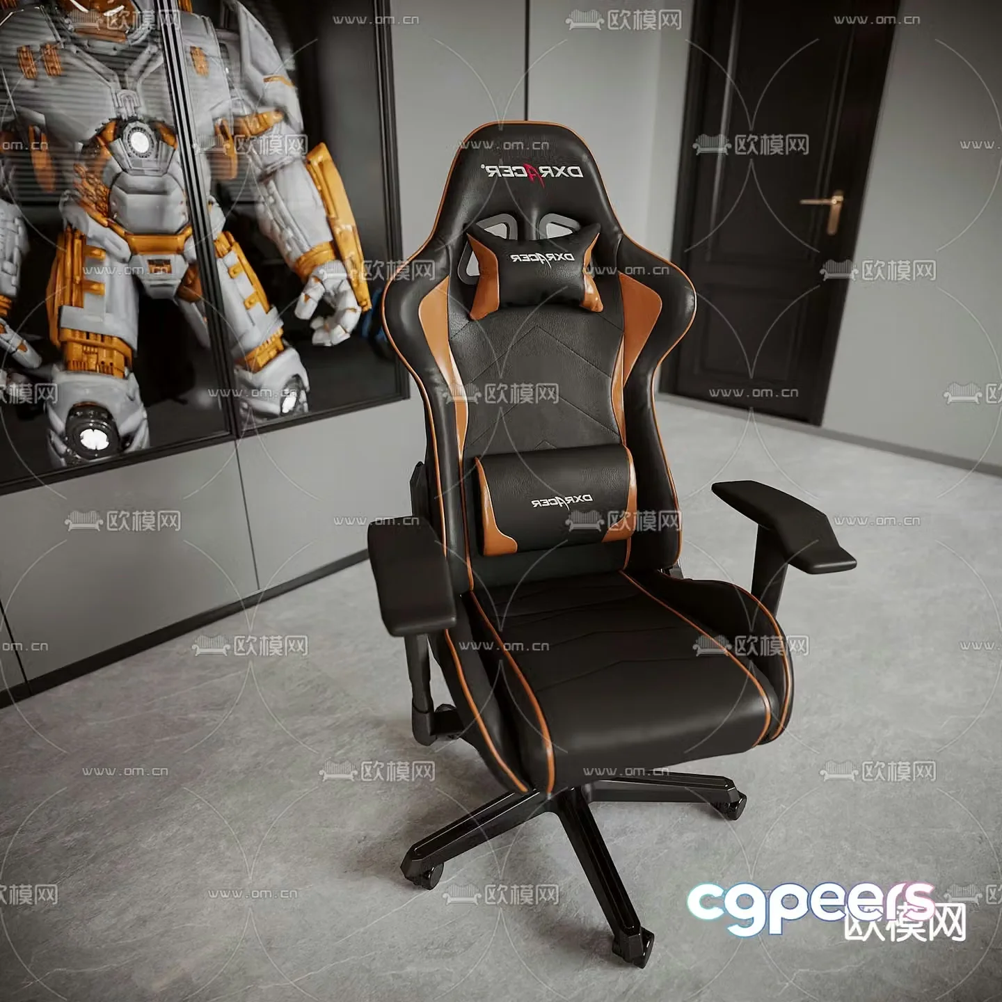 Modern office chair gaming chair 3d model