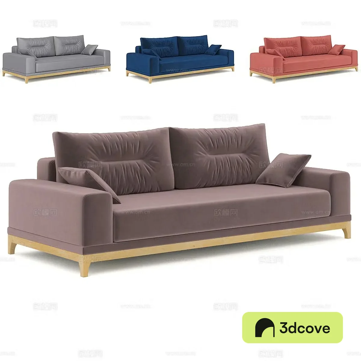 Nordic sofa simple double sofa