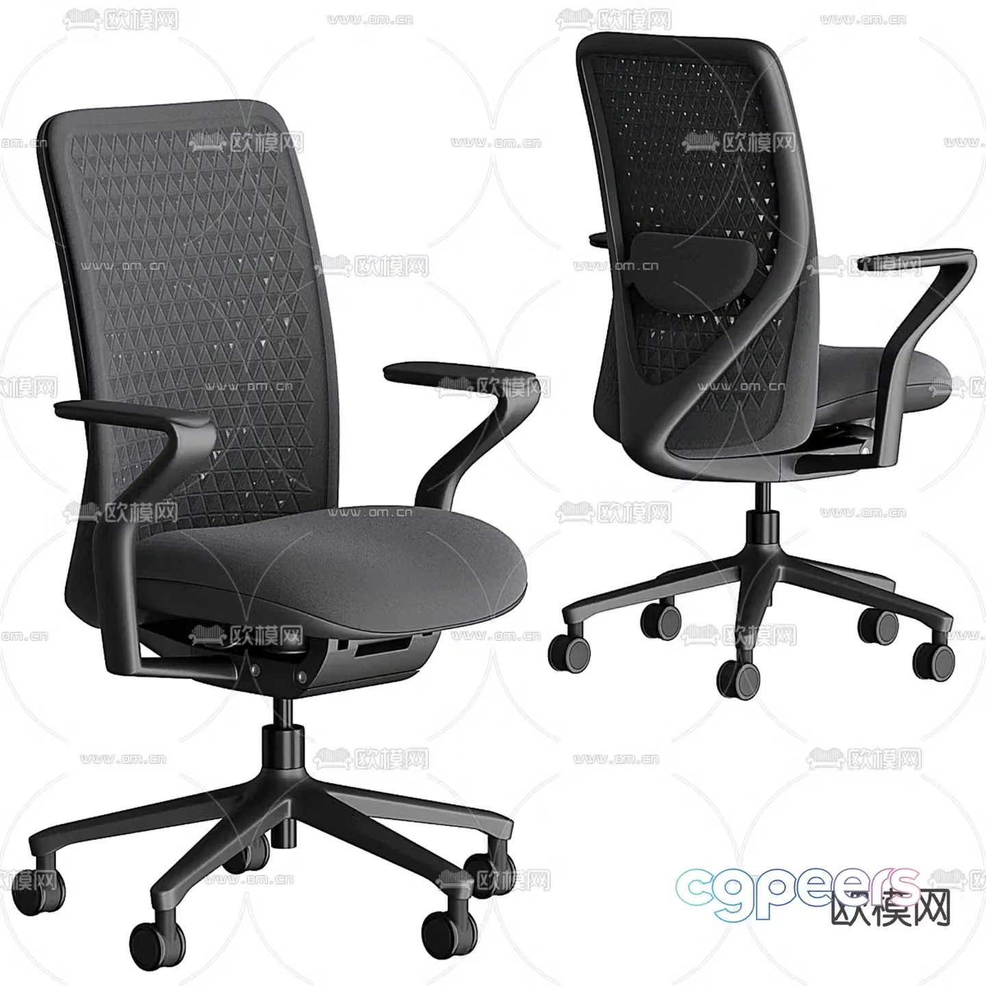 Office chair conference chair staff chair 3d model