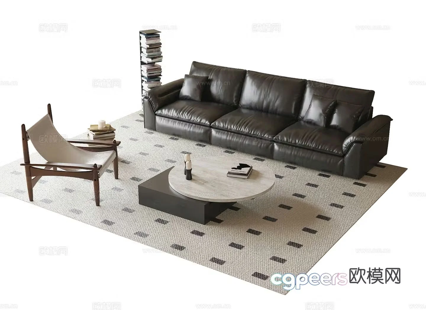 Medieval style modular sofa 3D model